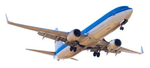 Fototapeta premium nowoczesny samolot na na białym tle