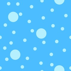 Fototapeta na wymiar Bubbles on blue background. Seamless vector design.