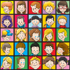 cartoon character set