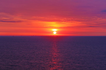 sunrise over the sea
