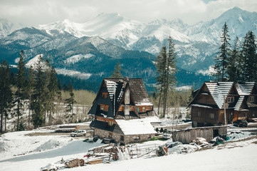 Village mountains. City of Zakopane-Poland, the mountainous landscape of the Tatra Mountains. © Irina84