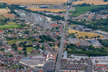 vue aérienne de saint-quentin