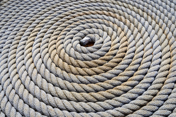 Rope texture circle pattern