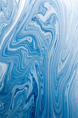 Blue Liquid marble abstract surfaces Design.