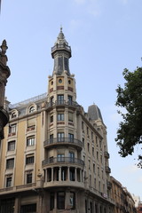 Fototapeta na wymiar Immeuble ancien à Barcelone, Espagne 