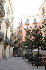 Rue du centre historique de Barcelone, Espagne	