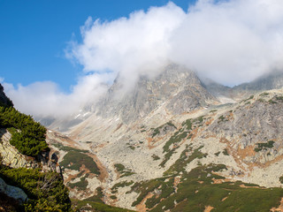 Great Cold Valley in Vysoke Tatry (High Tatras), Slovakia. The Great Cold Valley is 7 km long valley, very attractive for tourists