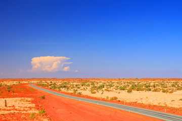 Shiny red Australian outback