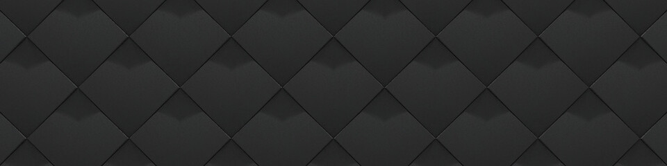 Wide Black Detail Spotty Stucco Background (Website Head) (3D Illustration)