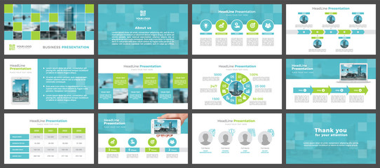 Presentation templates, corporate. Elements of infographics for presentation templates. Annual report, book cover, brochure, layout, leaflet layout template design. - obrazy, fototapety, plakaty