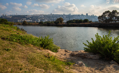 Fototapeta premium Haifa view from the kishon river