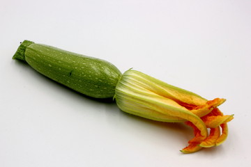 zucchini isolated on white background
