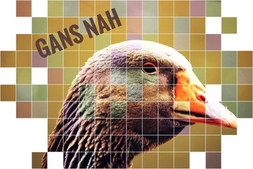 Gans nah art design spruch