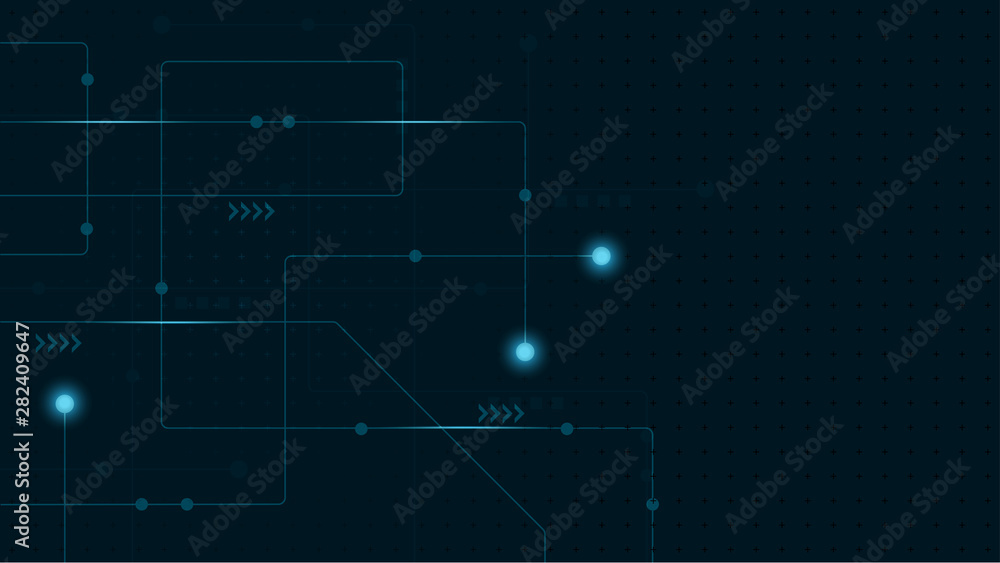 Aufkleber Abstract geometric connect lines and dots.Simple technology graphic background.Illustration Vector design Network and Connection concept.