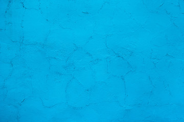 Blue concrete wall of light blue color, Cement wall, cement texture background for design