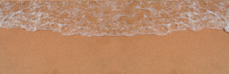 beautiful sandy beach and soft wave. Header, site