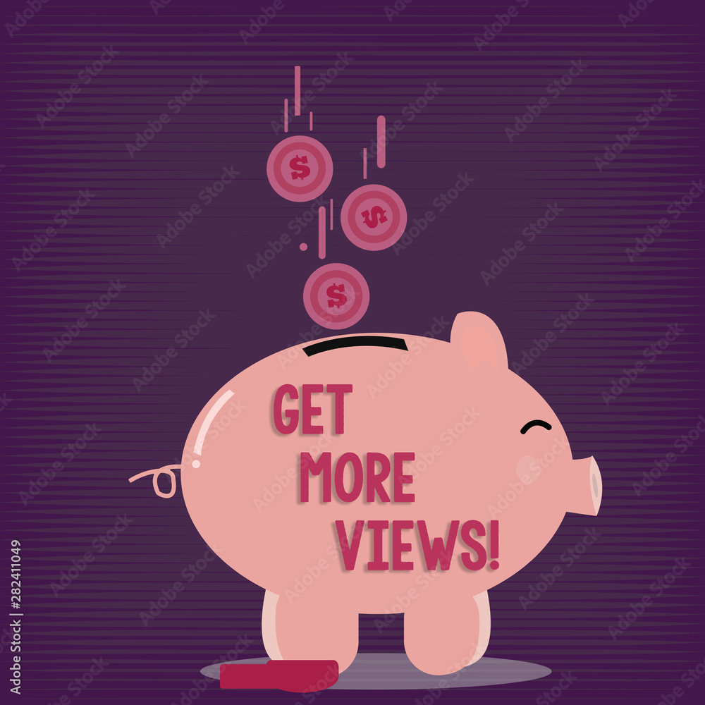Poster text sign showing get more views. business photo showcasing increase web traffic optimise blog strat