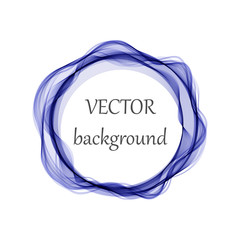Abstract vector background. Abstract wave circles. Circle frame.
