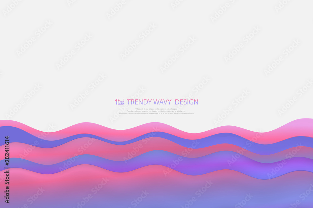 Poster abstract wide screen fluid colorful with mesh pattern background. illustration vector eps10