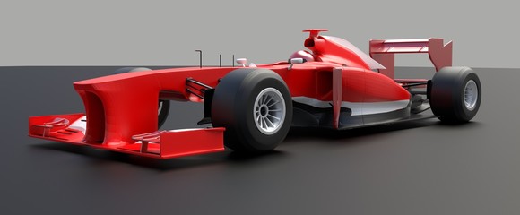 Red sport car,race car ,red car,3d render.