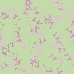 UFO camouflage of various shades of green, pink and violet colors