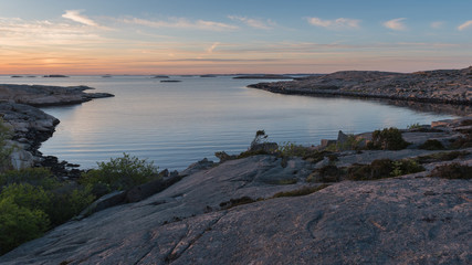 Sunset at Tångevik, on the West Coast of Sweden