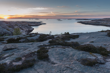 Sunset at Tångevik, on the West Coast of Sweden