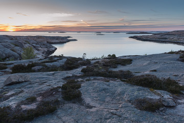 Sunset at Tångevik, on the West Coast of Sweden