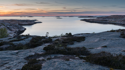 Sunset at Tångevik, on the West Coast of Sweden