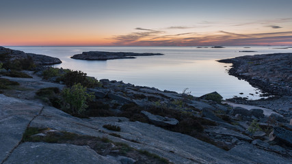 Sunset at Tångevik, on the West Coast of Sweden
