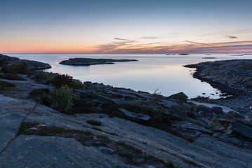 Sunset at Tångevik, on the West Coast of Sweden