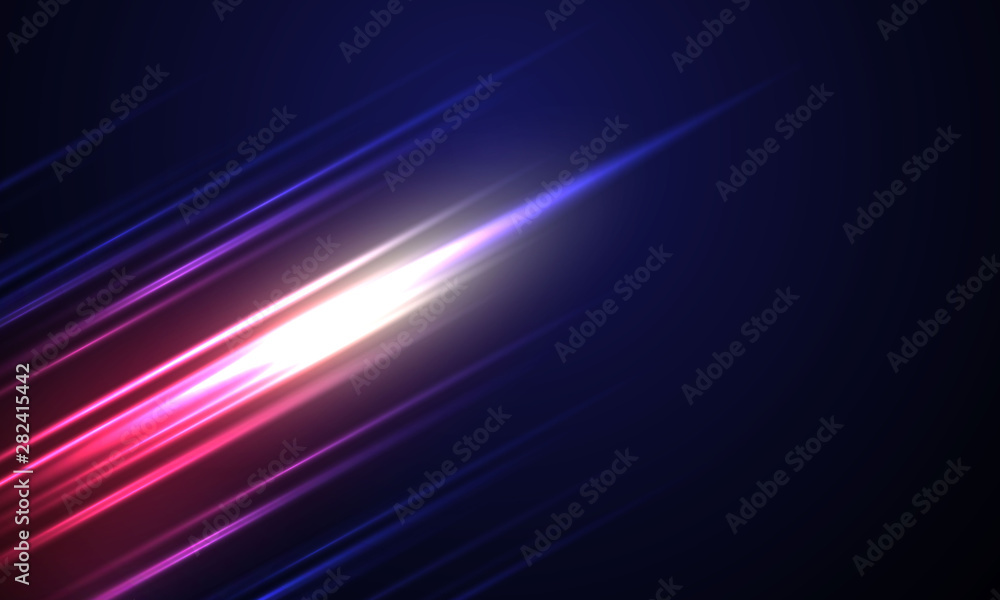 Wall mural abstract dynamic sport texture. blue background with light diagonal lines. speed motion design techn