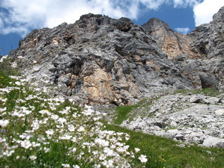 Fototapeta na wymiar bergtour in den alpen