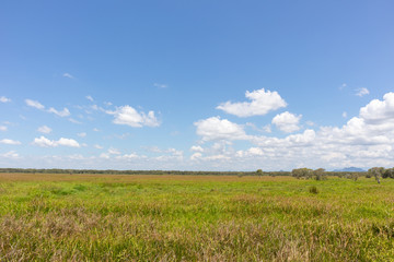 large outdoor grass field at Phatthalung, Thailand