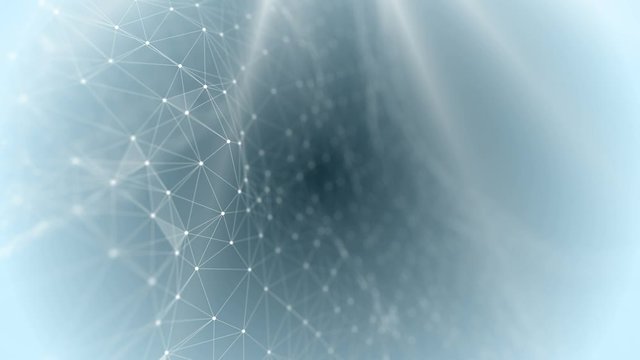 Light blue background with bright rays of light from the corners of the screen. Structure. Grid. Mesh.