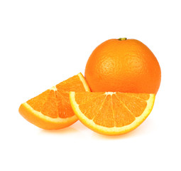 Orange  fruit isolated on white background