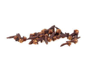 dry cloves isolate on white background.