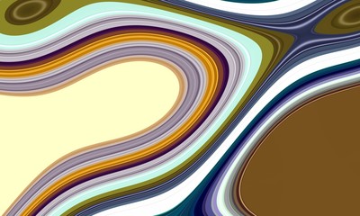 Colorful vivid wave lines, swirls, colors and fluid geometries, abstract background