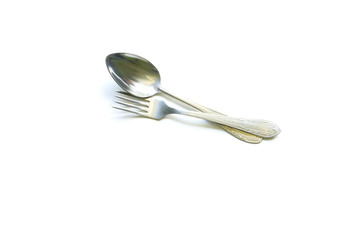 cutlery just like that lie on the table randomly
