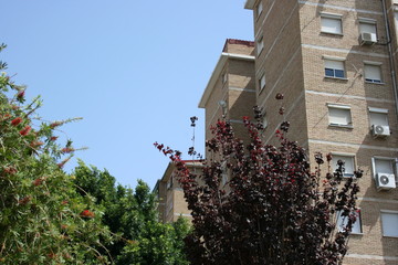 edificios  mediterráneo  en la costa del sol