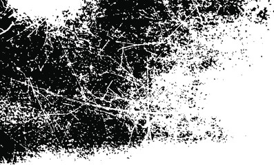 Scratched and Cracked Grunge Urban Background Texture Vector. Dust Overlay Distress Grainy Grungy Effect. Distressed Backdrop Vector Illustration. Isolated Black on White Background. EPS 10.