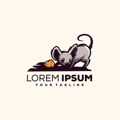 awesome mouse chess logo design