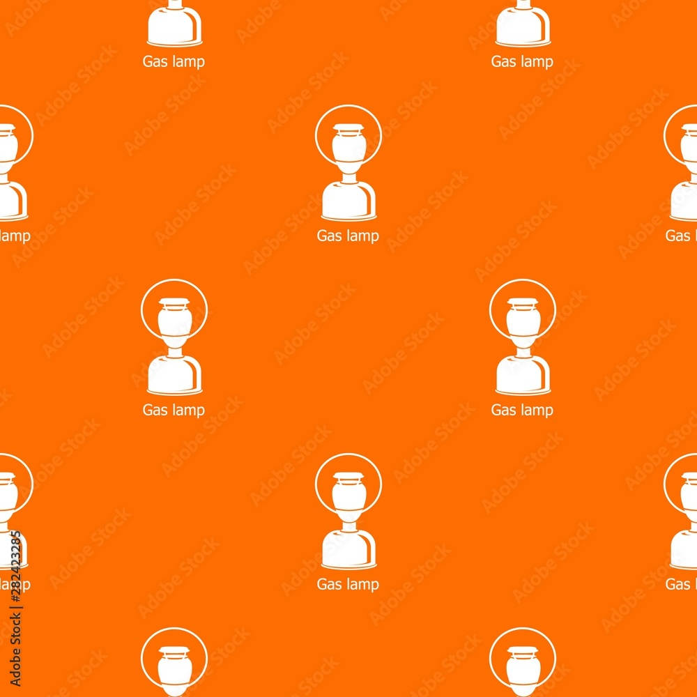 Poster gas lamp pattern vector orange for any web design best