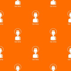 Gas lamp pattern vector orange for any web design best