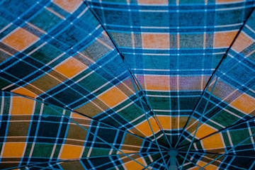 Arrière plan perspective et lignes tissu à carreaux