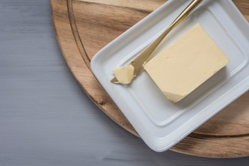Butter with Golden Knife (Overhead)