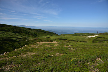 Fototapeta na wymiar 日本の北海道の最高峰である旭岳