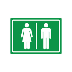 toilet - wc - restroom - gender sign vector