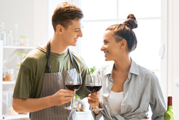 portrait of young loving couple