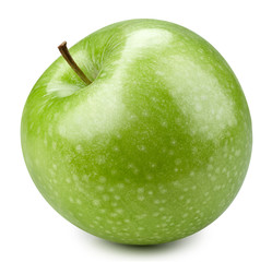 Green apples isolated on white